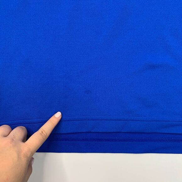 Under Armour Fishing Polo Shirt Mens XL Extra Large Blue HeatGear Sweat Wick - Picture 3 of 13